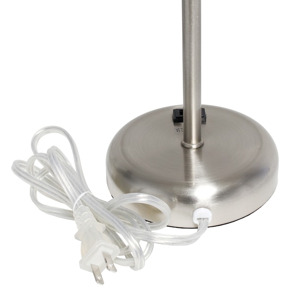 Stick Lamp With USB Charging Port, White, PK 2